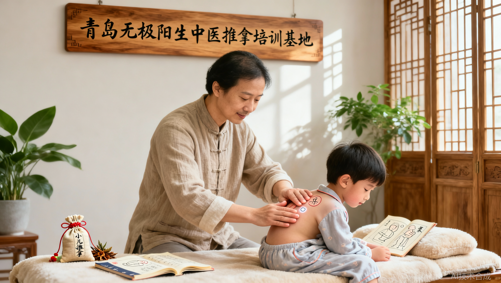 儿童反复感冒咳嗽家长愁？青岛无极阳生中医推拿培训基地儿推手法见效