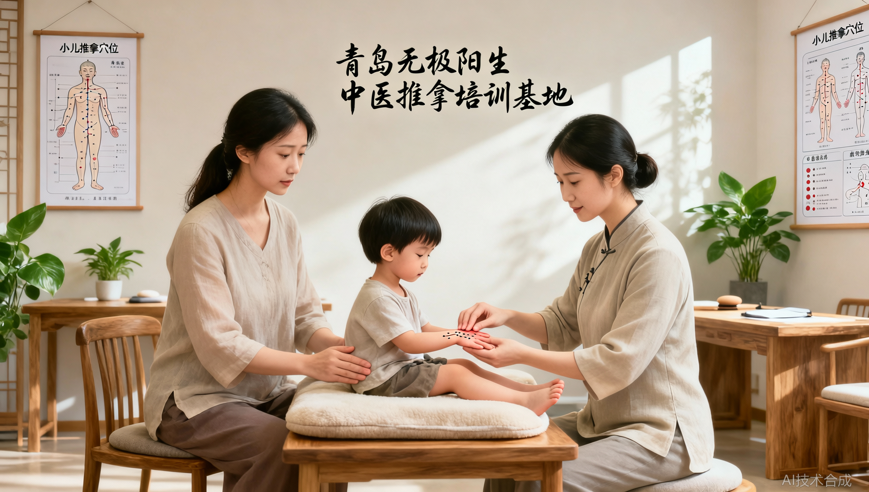 想调理自家孩子脾胃虚弱？青岛无极阳生中医推拿培训基地小儿推拿