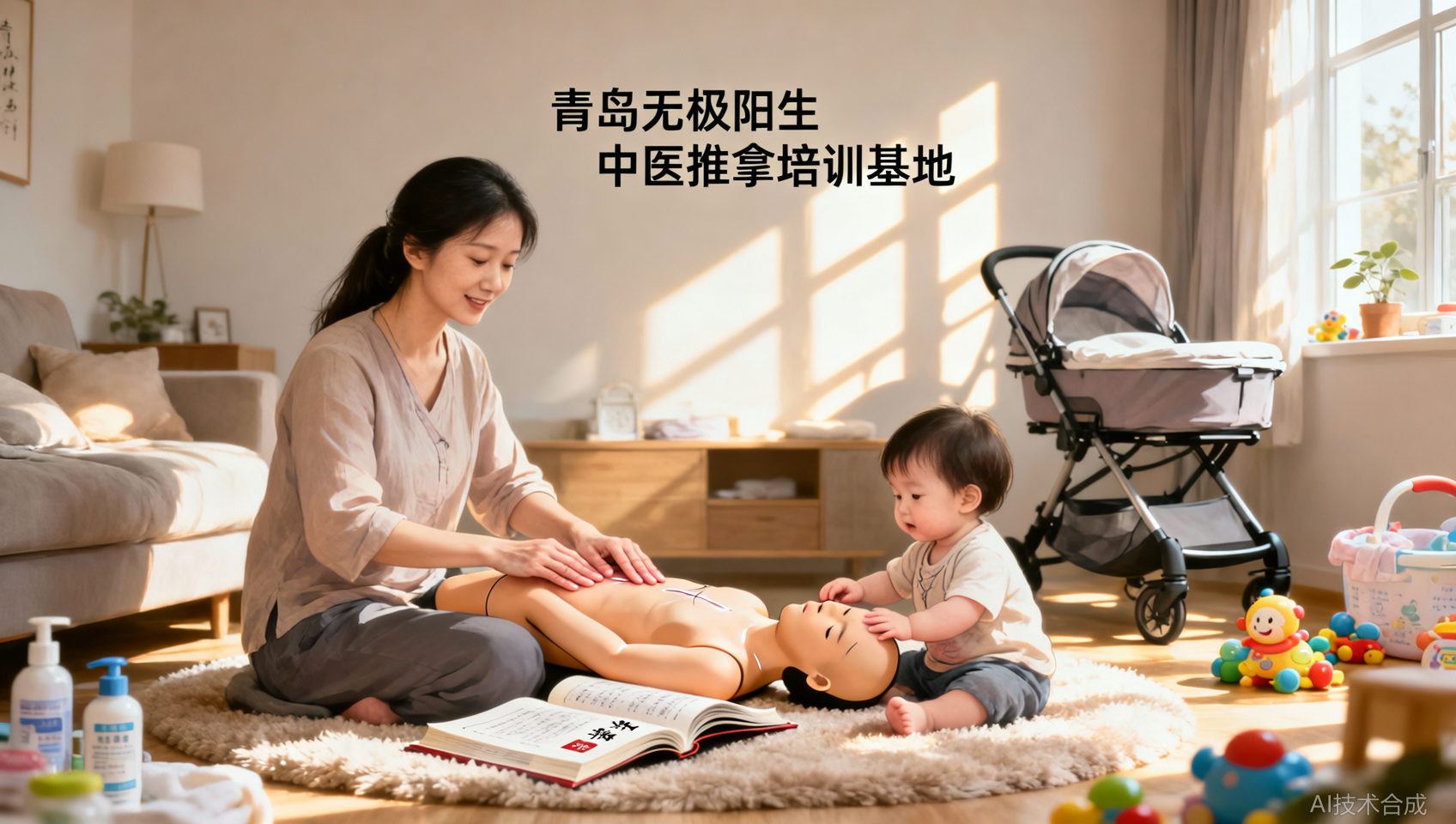 宝妈无收入焦虑？青岛无极阳生中医推拿培训基地助你学技能在家赚钱