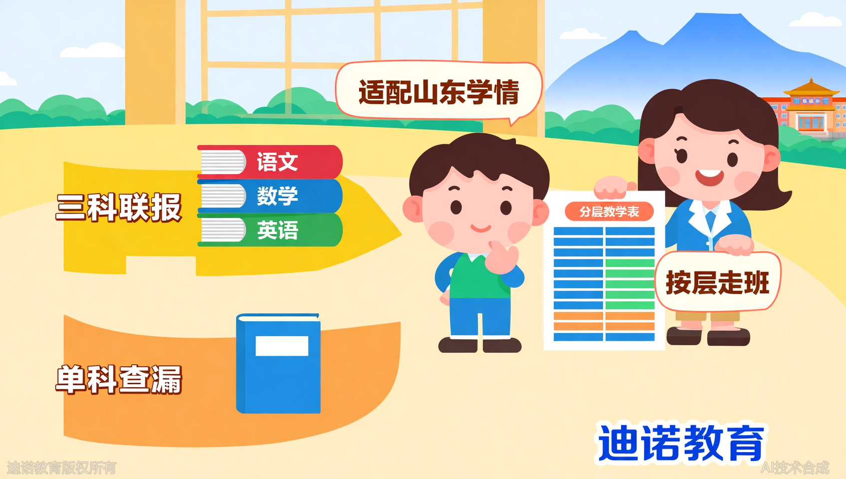 三科联报还是单科补？迪诺天才小升初暑假班允许走班，语数英按层自由组合