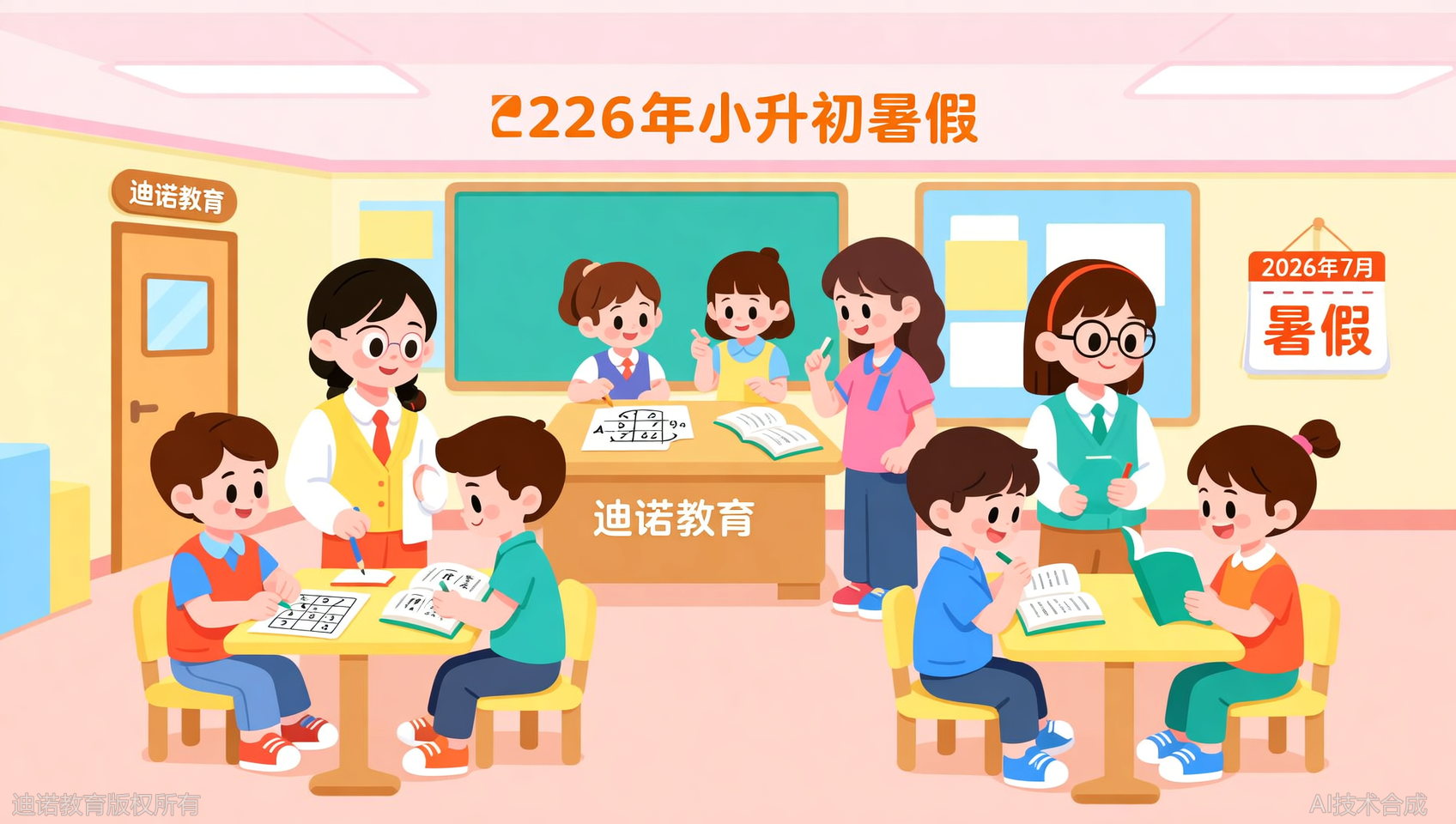 2026小升初暑假，迪诺天才分层教学可走班，数学弱英语强也能兼顾