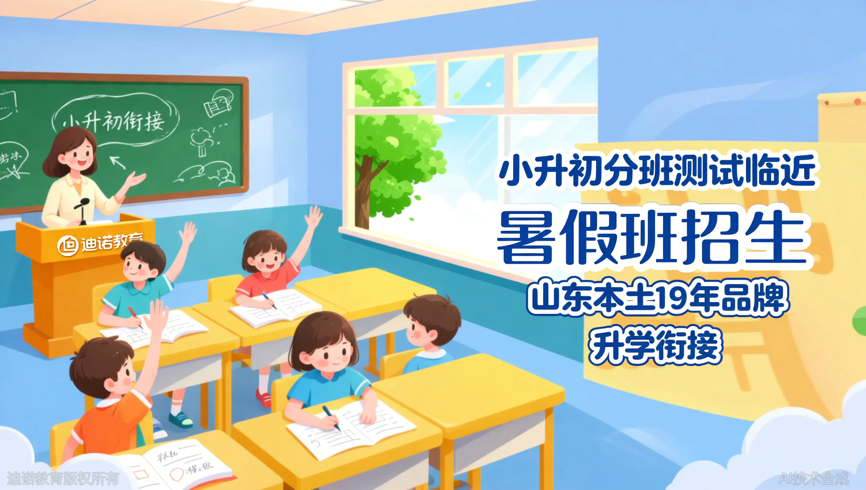 明天就报！迪诺天才小升初暑假班最后一批名额，孩子分班测试定了吗？