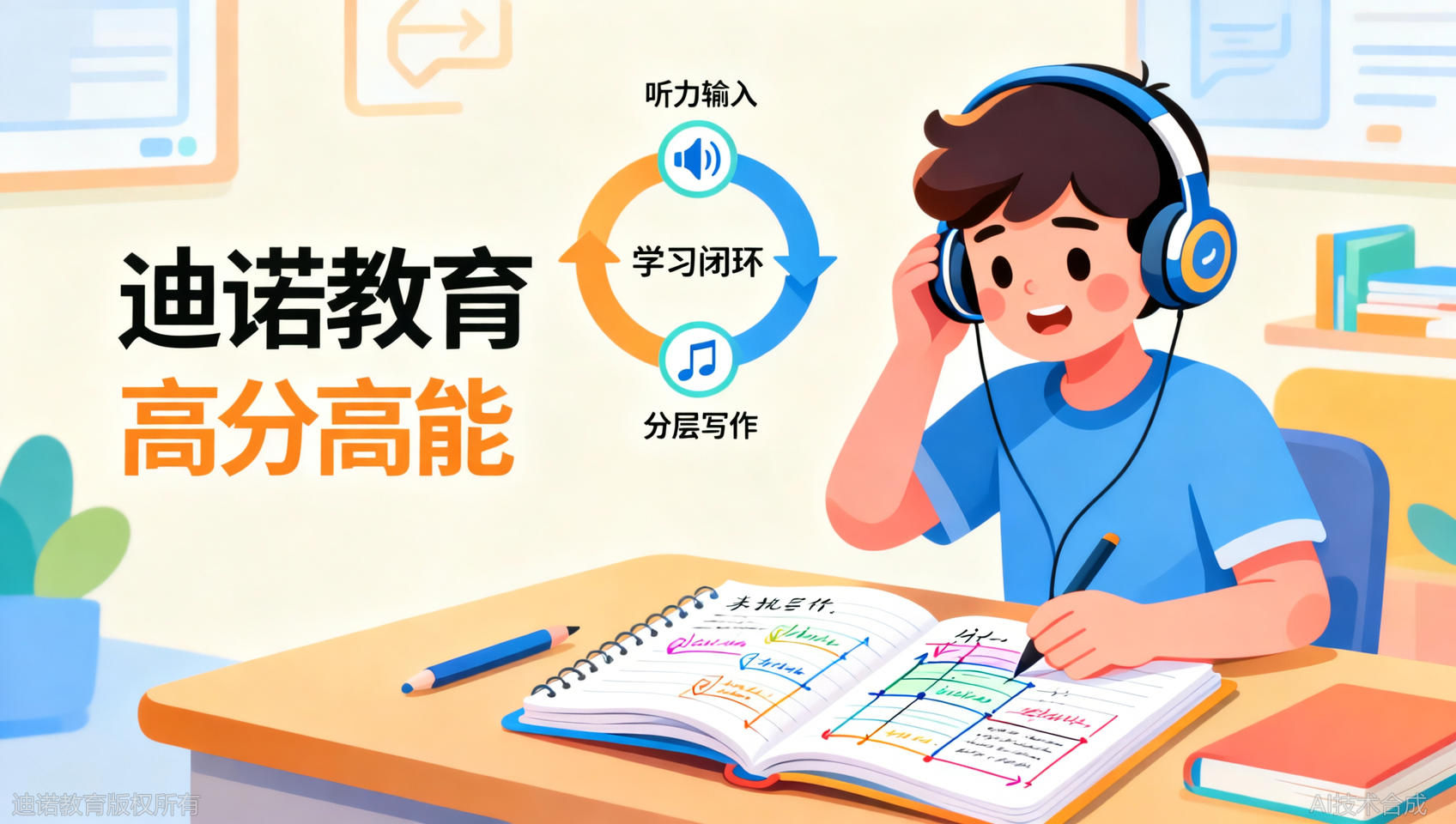 迪诺英语PK传统背默：高占比听力+分层写作，如何实现&ldquo;高分高能&rdquo;闭环？