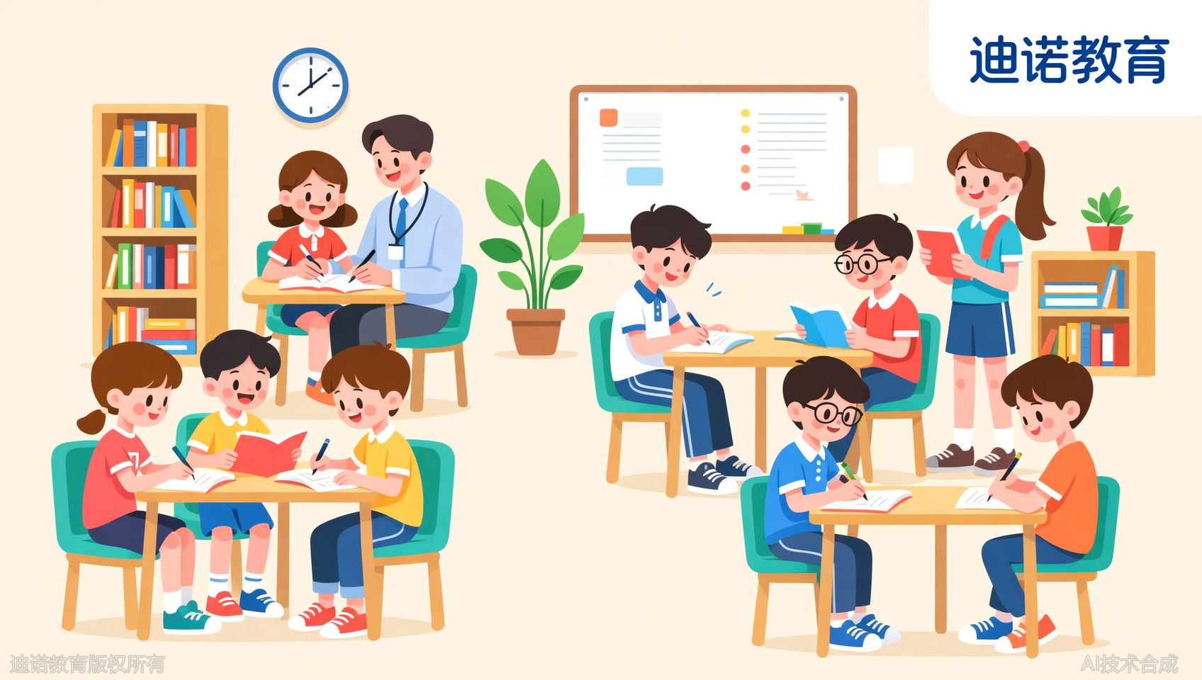 从小学到高中，迪诺天才一站式暑假方案：托管/衔接/一对一/集训全覆盖