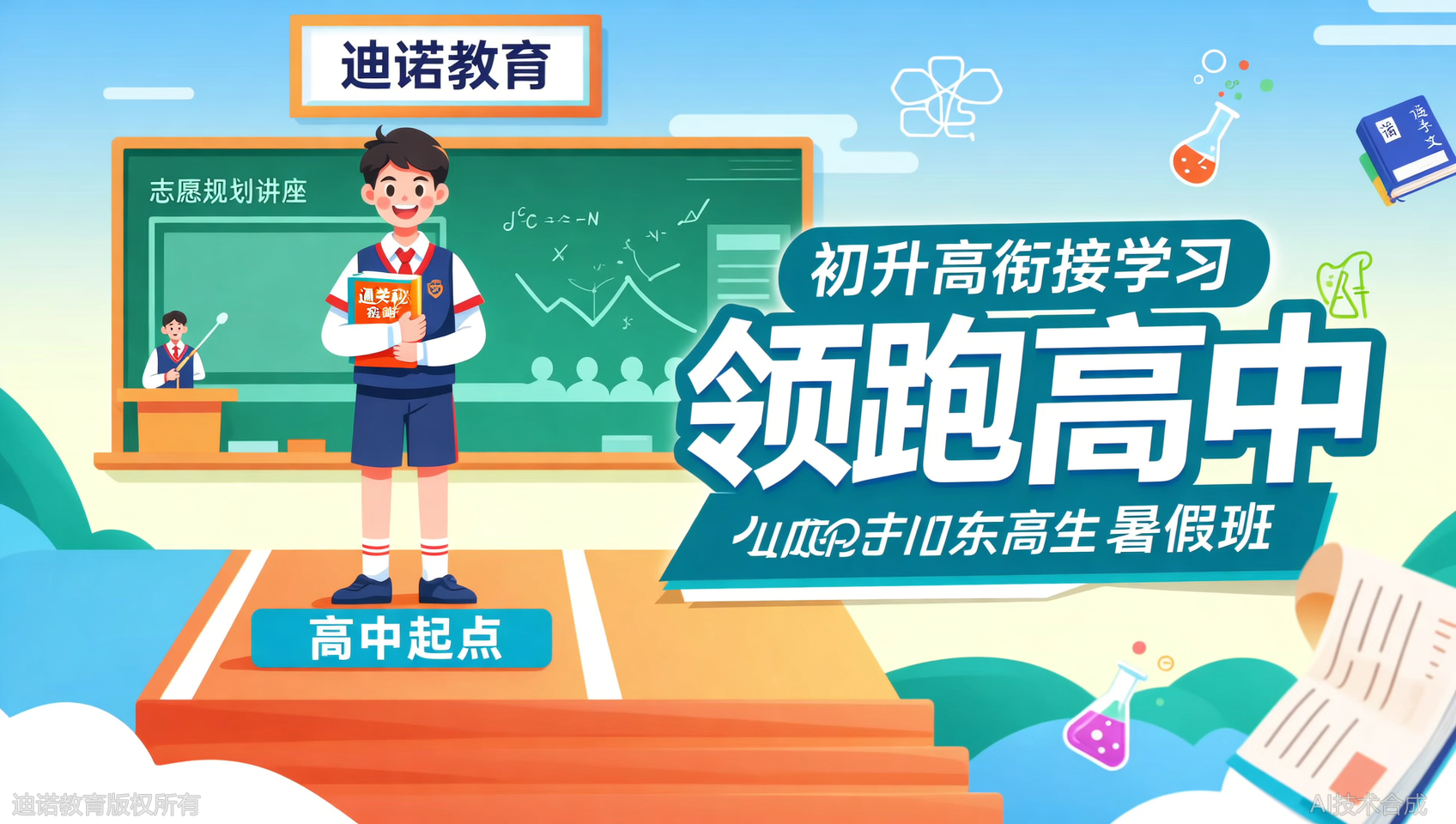 2026新高一暑假班，迪诺天才送&ldquo;初升高秘籍&rdquo;+志愿填报讲座