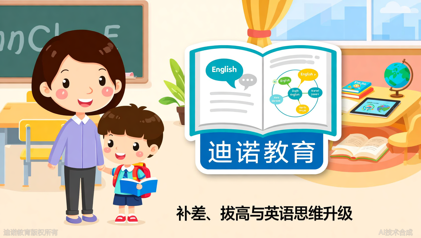 迪诺英语对比校内英语：不止补差，更是拔高和思维升级
