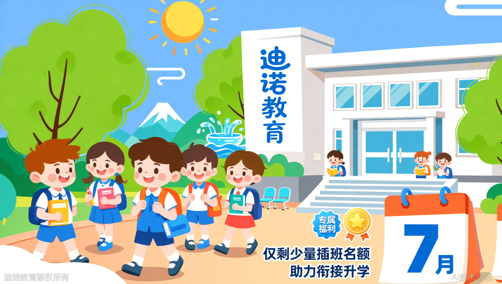 7月开课，2期招生中！迪诺天才小升初暑假班少量插班名额手慢无