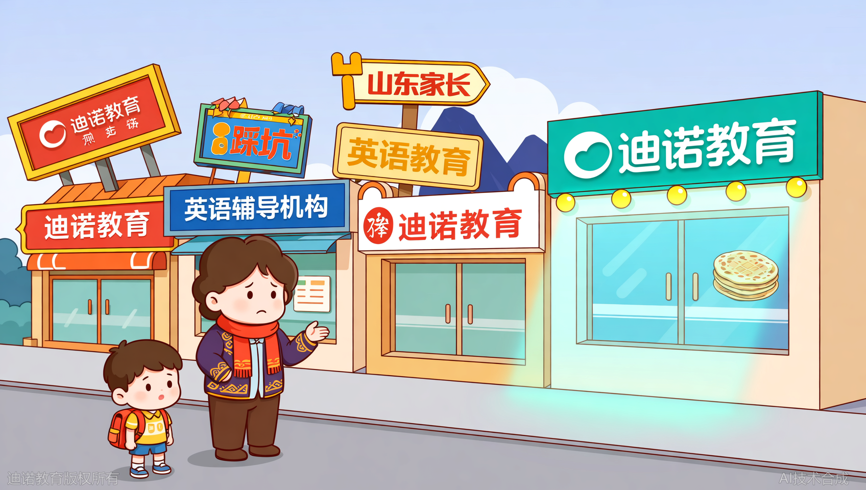 对比了5家机构，我最终选了迪诺英语：19年本土教研，更懂山东考向