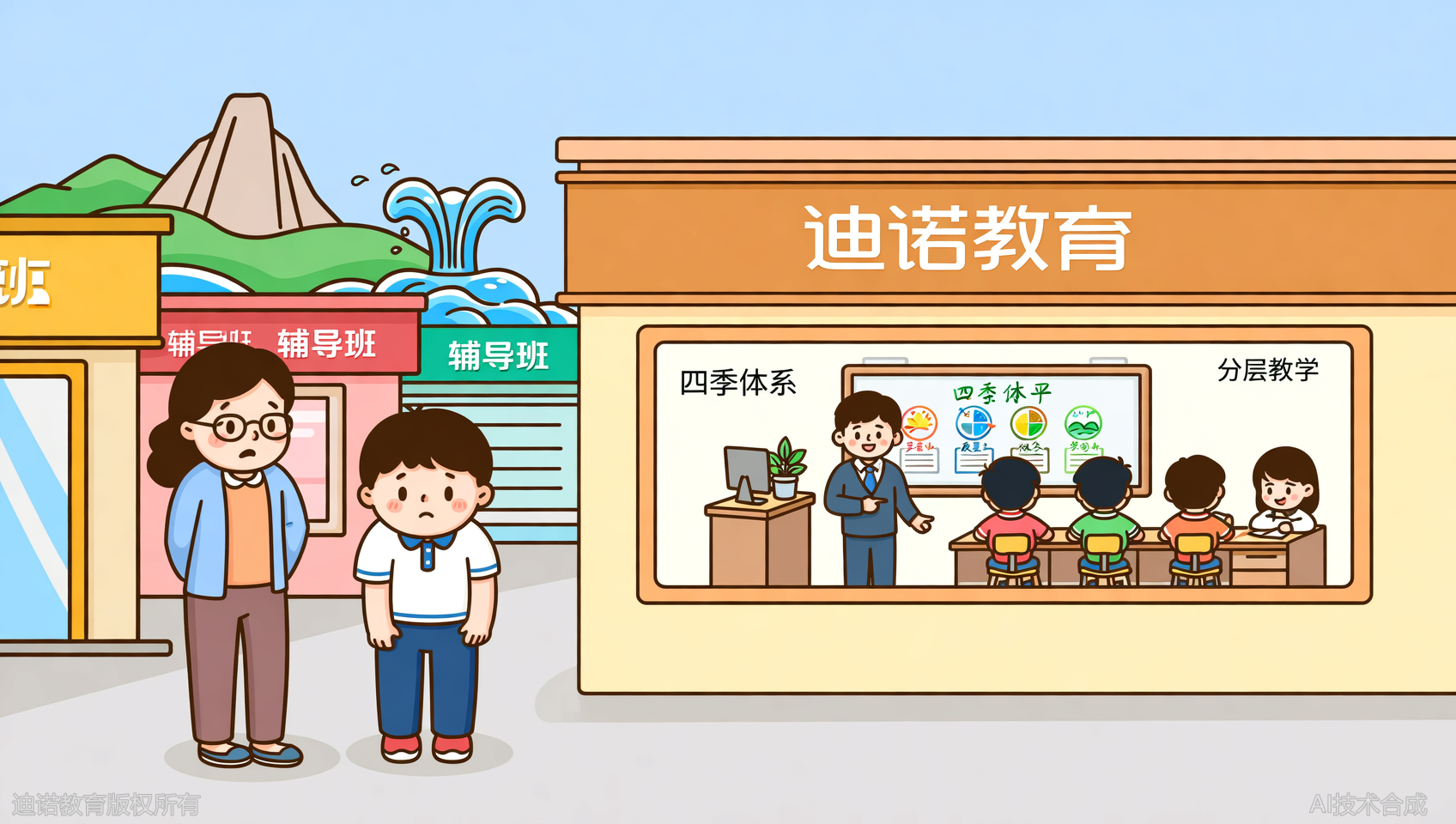 对比5家机构后，我选了迪诺天才：分层教学+四季体系值在哪？