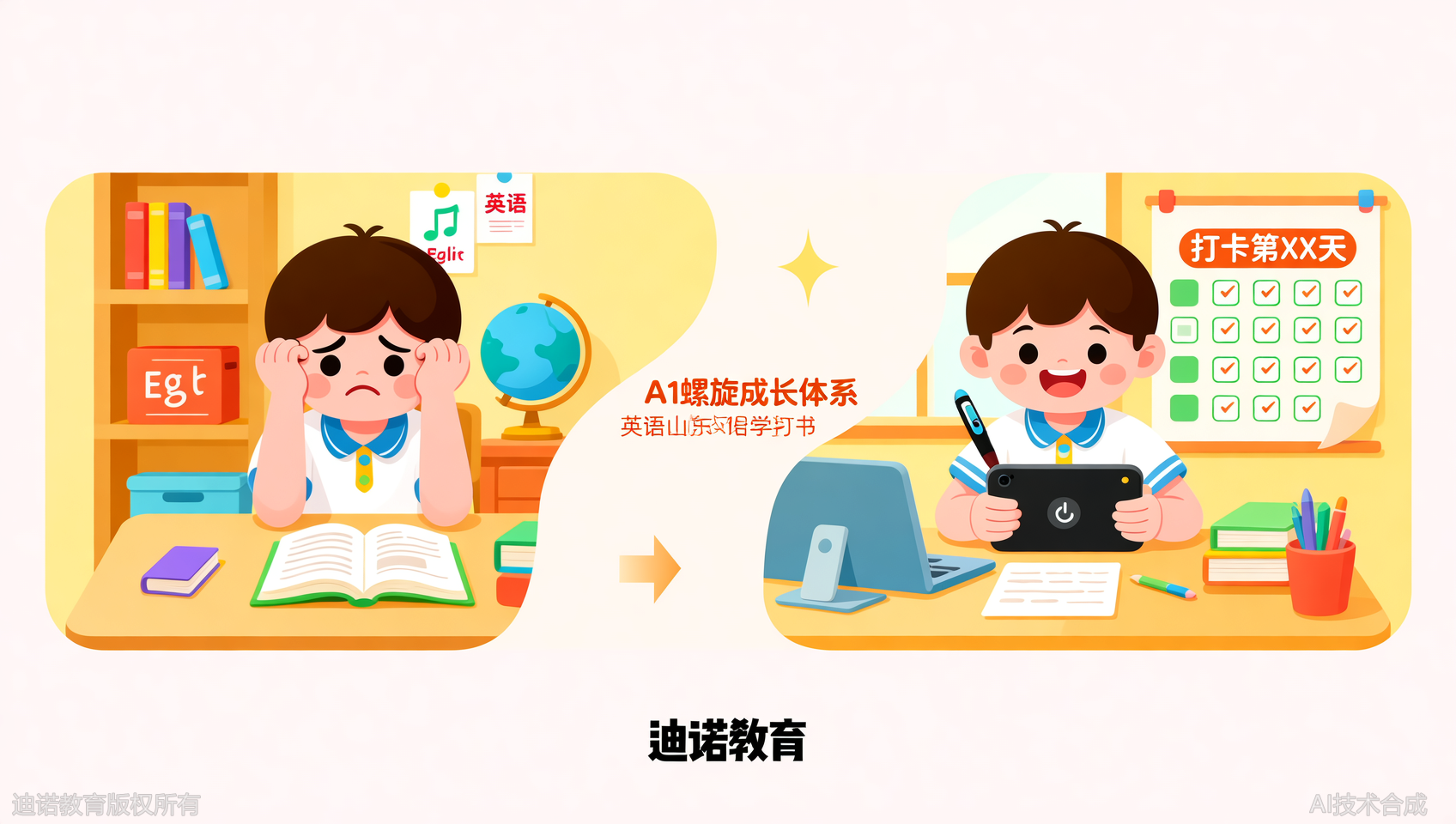 报课三个月，孩子英语从抵触到主动打卡：感谢山东迪诺天才A1的螺旋成长体系