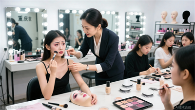 重庆影楼化妆师培训：新手容易犯的2个影楼化妆错误