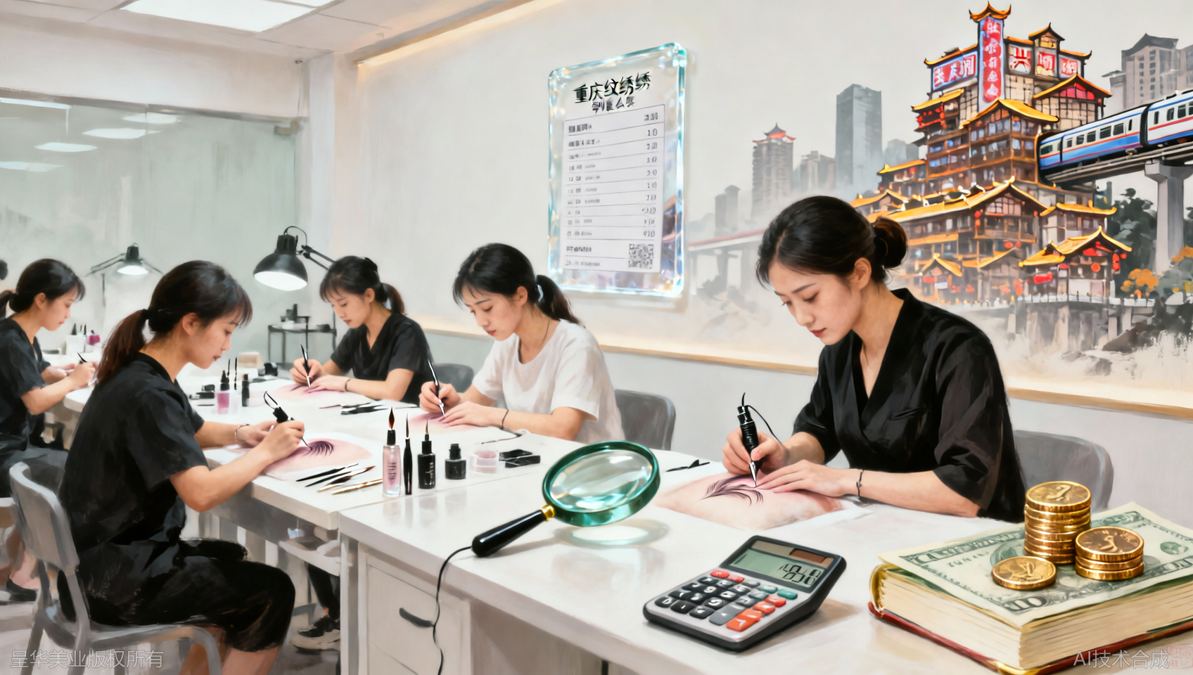 重庆纹绣培训学费怎么算？别被这2个套路坑了