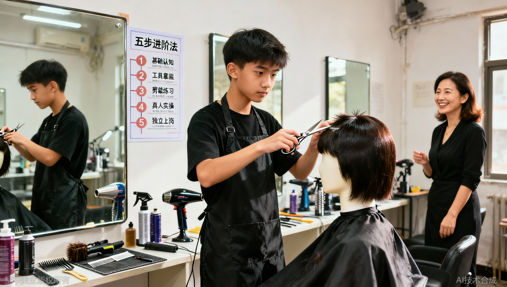 重庆美发培训技术进阶规划：从新手到大神的5个步骤