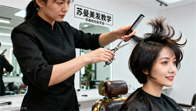 重庆美发培训发量少剪发技巧：2个让发量显多的剪发技巧