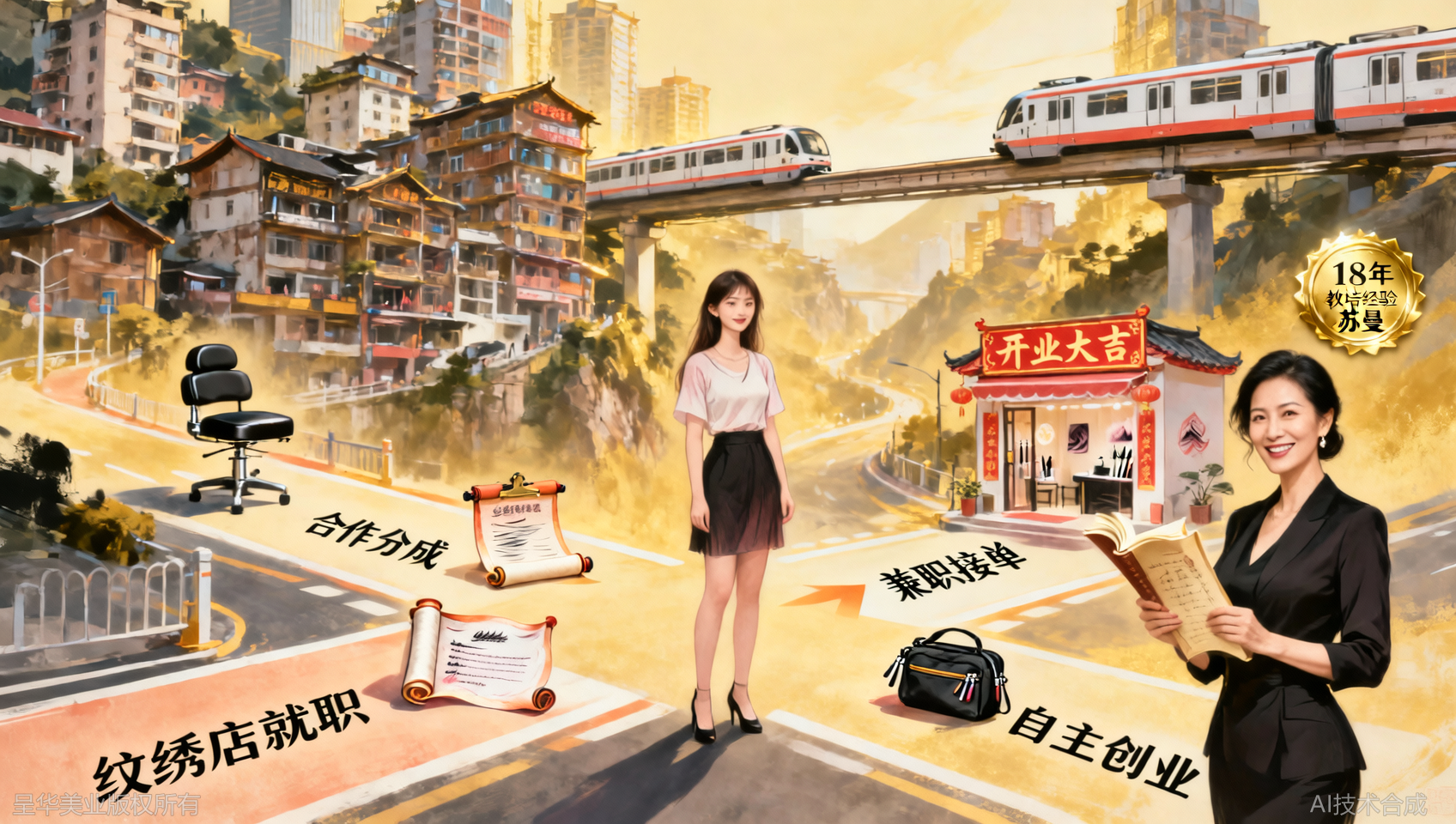 重庆纹绣就业方向：4个常见选择及入门指南