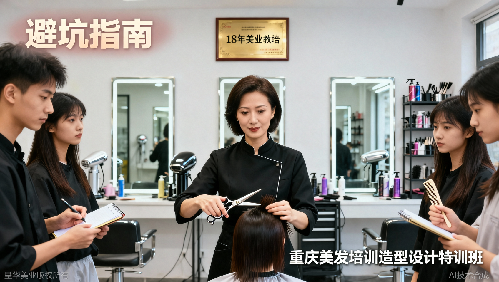 重庆美发培训造型设计特训班：避开这2个造型设计的错误