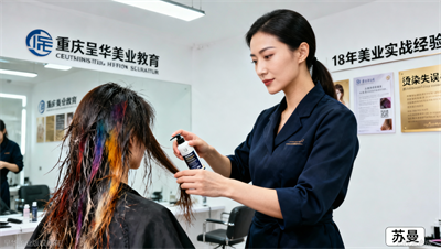 重庆美发培训烫染失误修复技巧：2个应对烫染失误的技巧