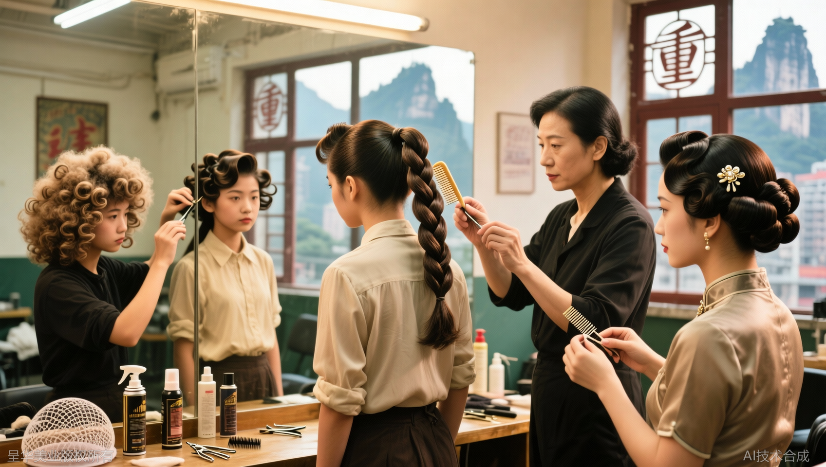 重庆美发培训复古发型课程：3个经典复古发型的实操步骤