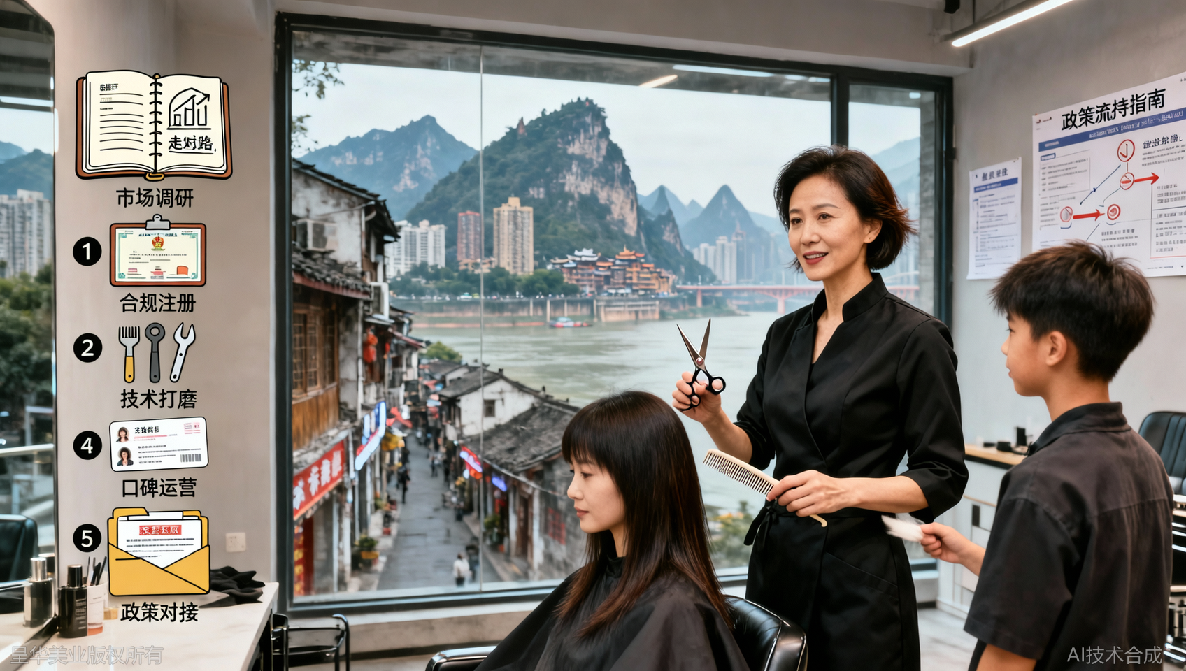 重庆美发培训创业开店流程：从0到1的5个步骤