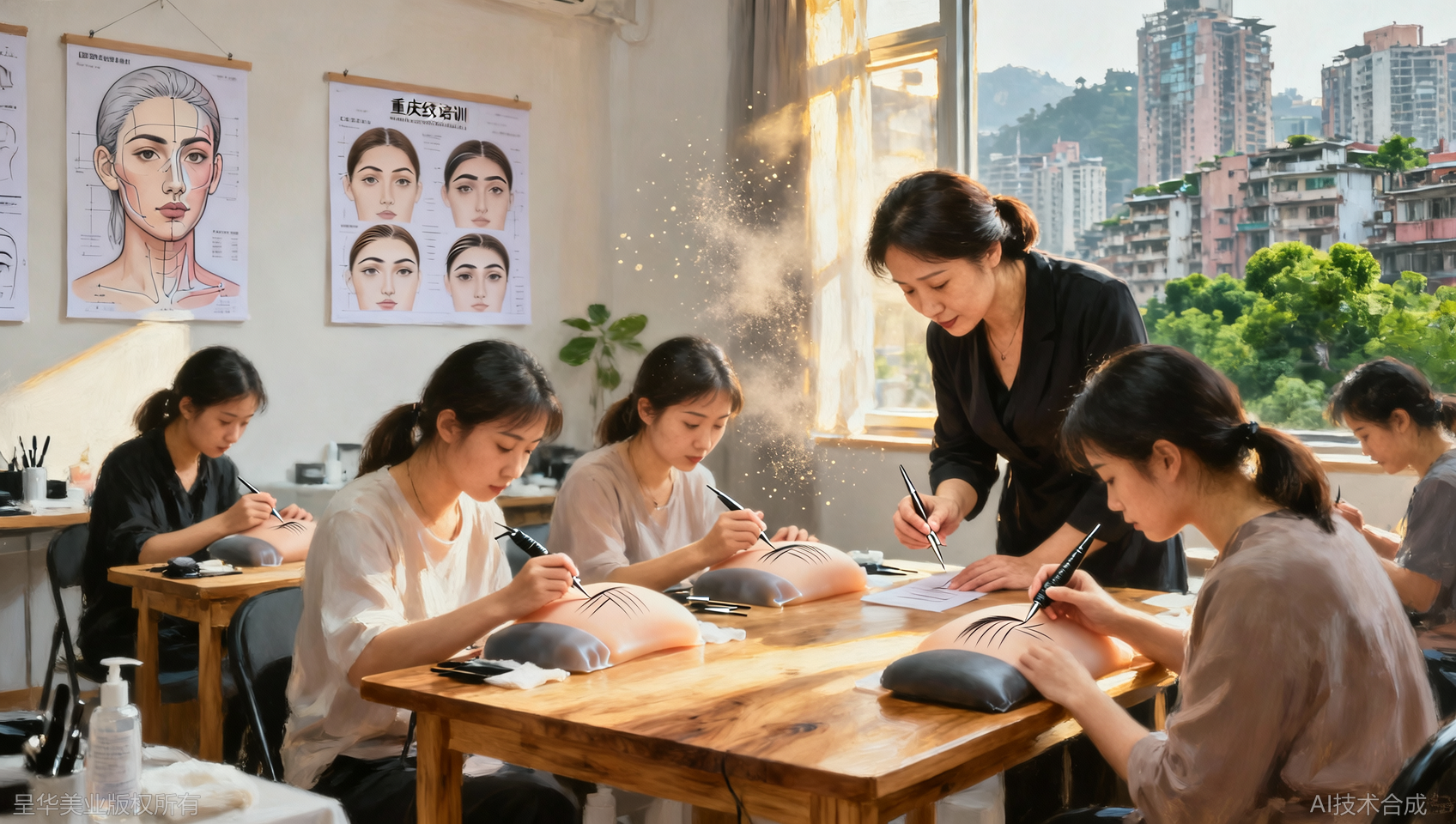 重庆纹绣培训小班教学靠谱吗？这2个标准要核对