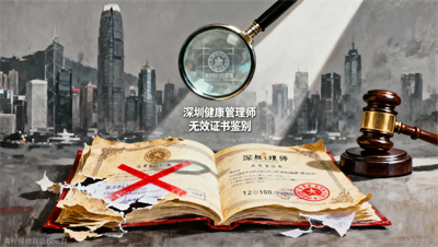 深圳健康管理师无效证书鉴别：这3个特征的证书别要