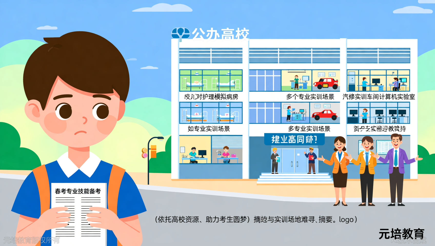 春考专业技能去哪练？元培教育用高校实训资源