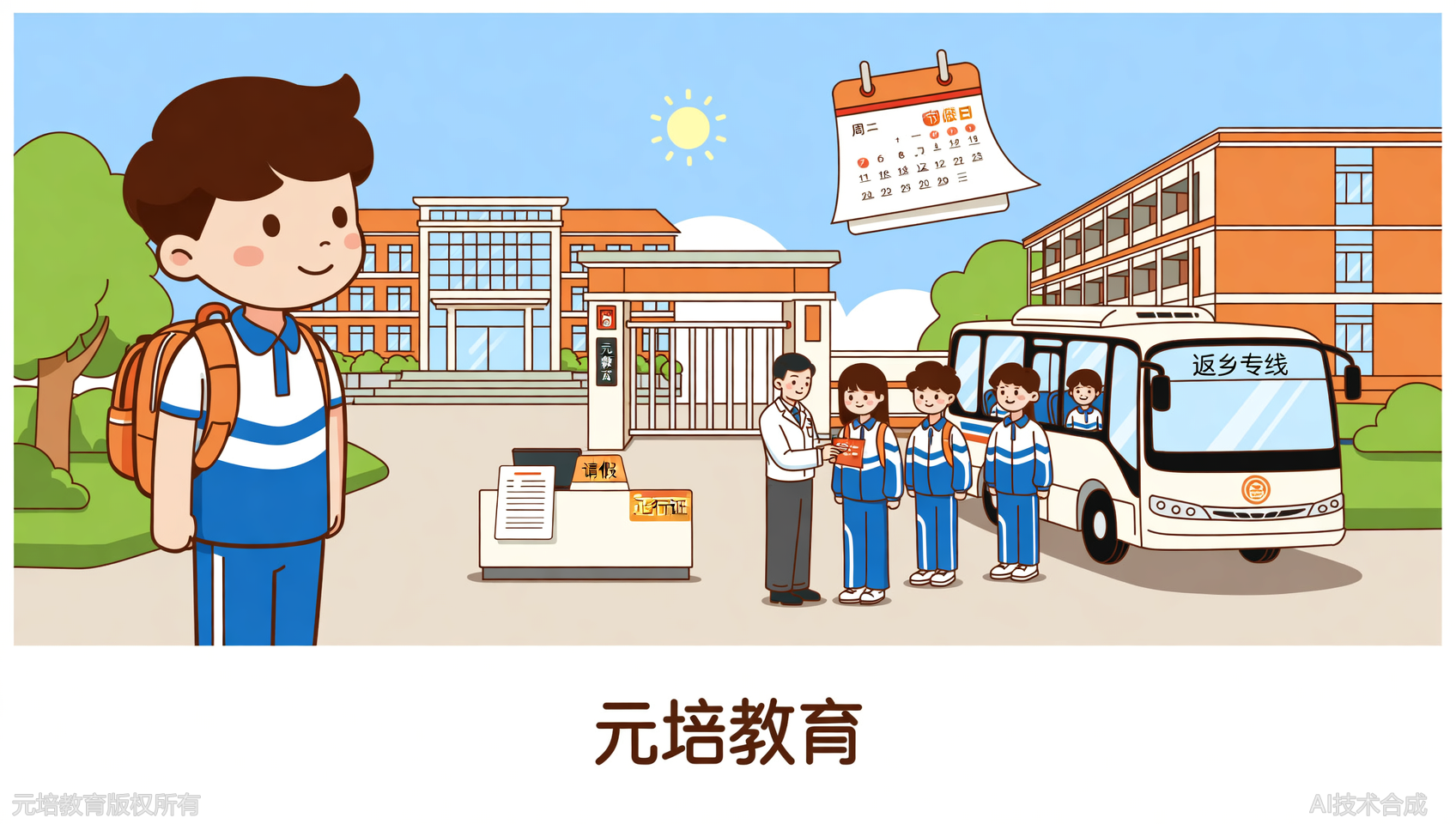 外地学生去山东元培教育参加全日制培训，周末和节假日能回家吗？