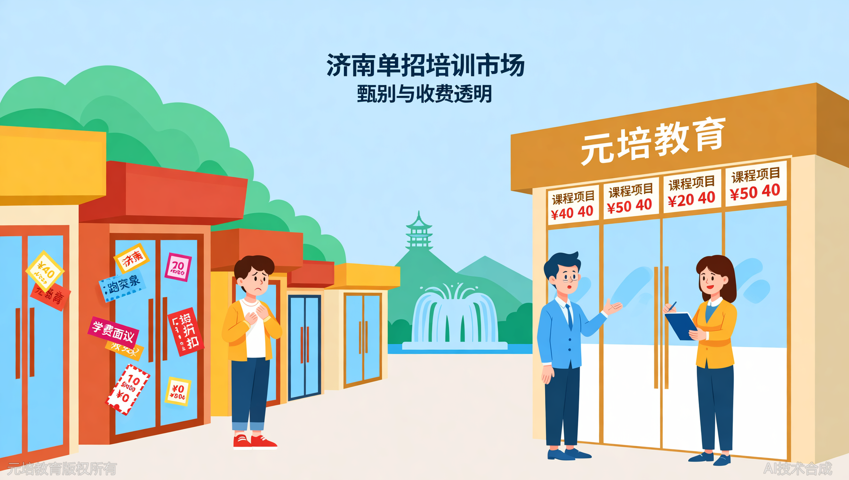 济南单招培训机构收费五花八门，山东元培教育的收费标准透明吗？