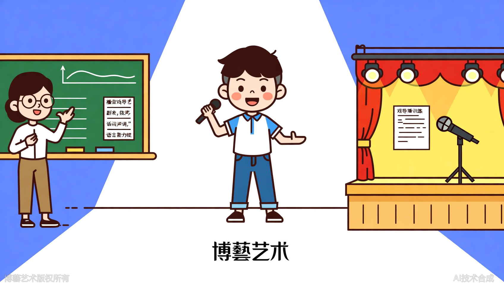 在博藝艺术，孩子不仅备战艺考，更收获了受益终身的语言表达能力！