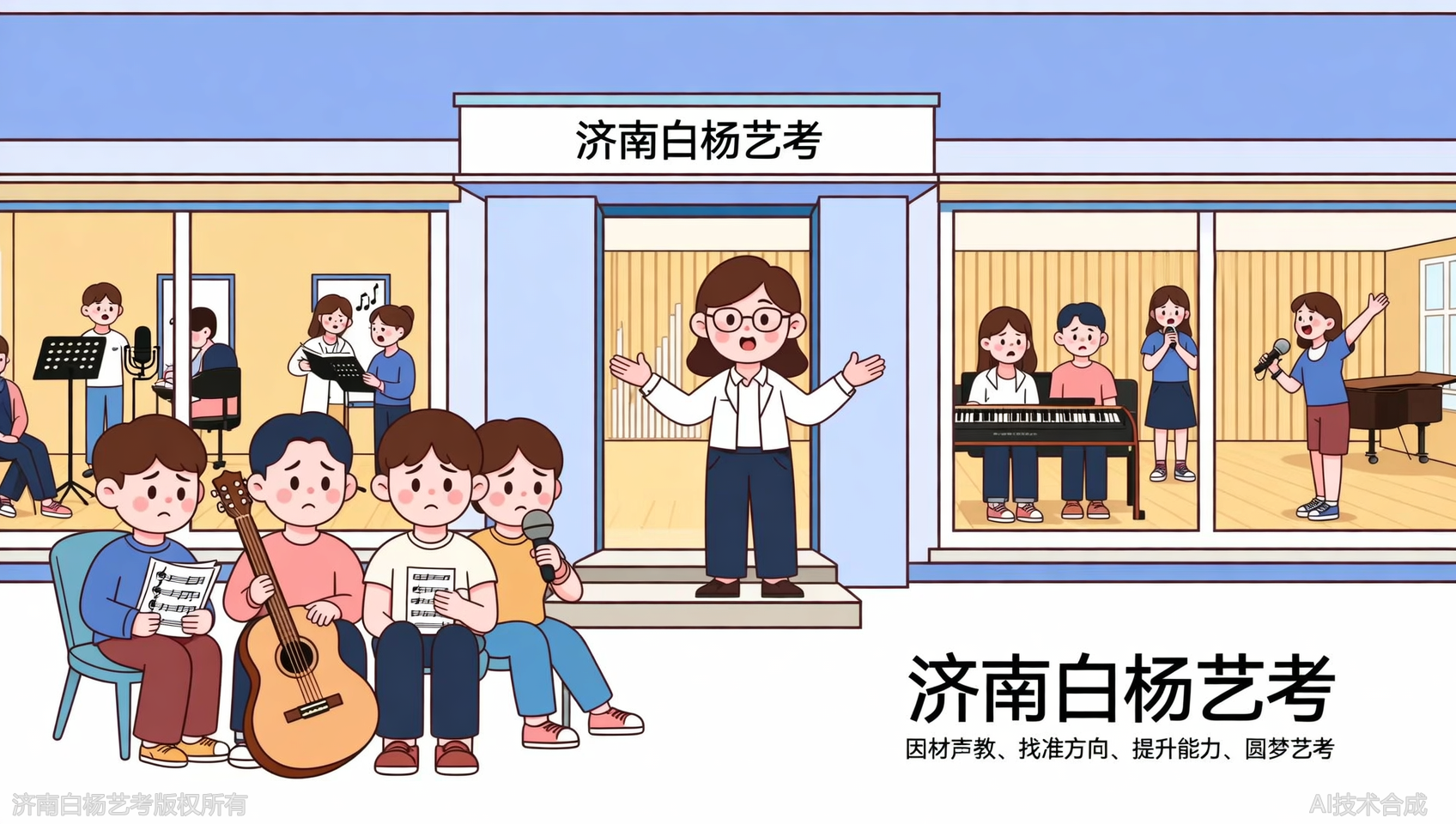 在济南白杨艺术学校，我找到了适合自己的声乐方向