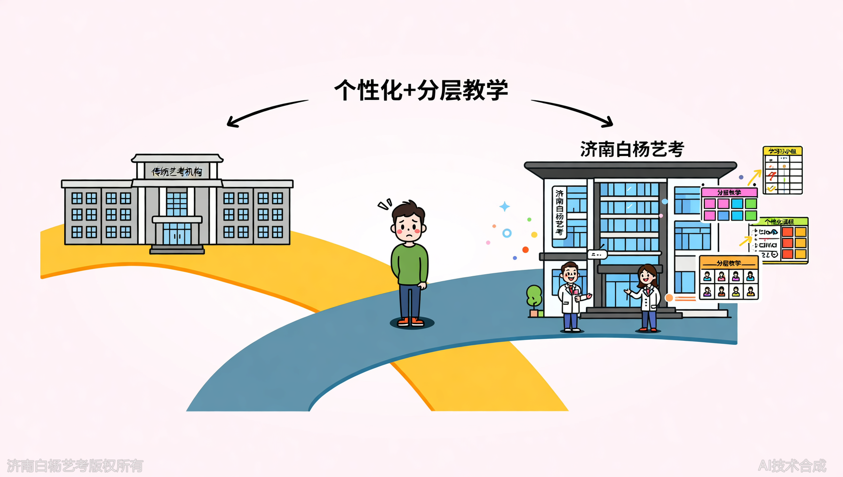 济南白杨艺术学校vs传统机构：个性化教学+分层教学胜出