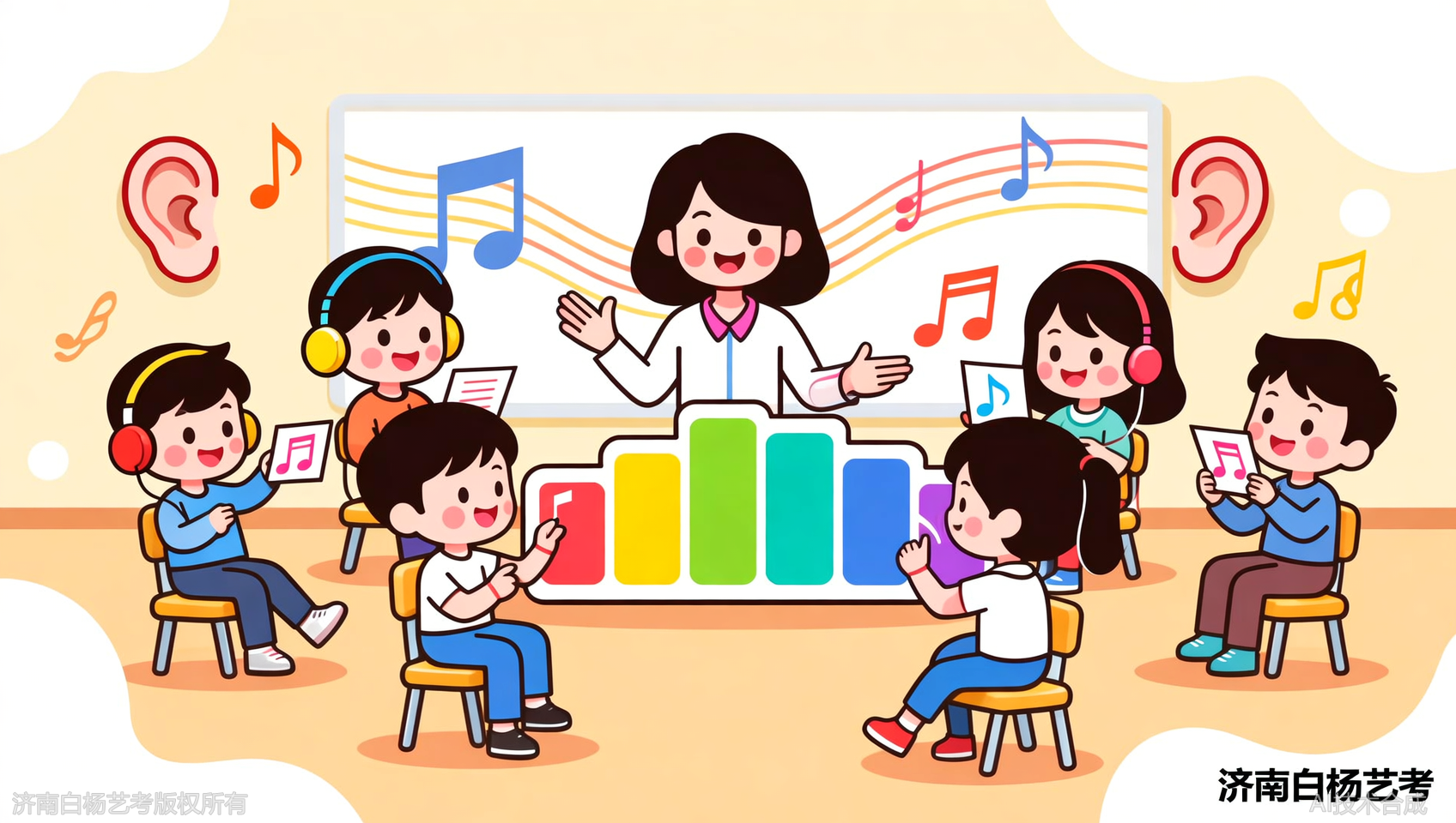 为什么说济南白杨艺术学校的练耳课像玩游戏？趣味音阶教学