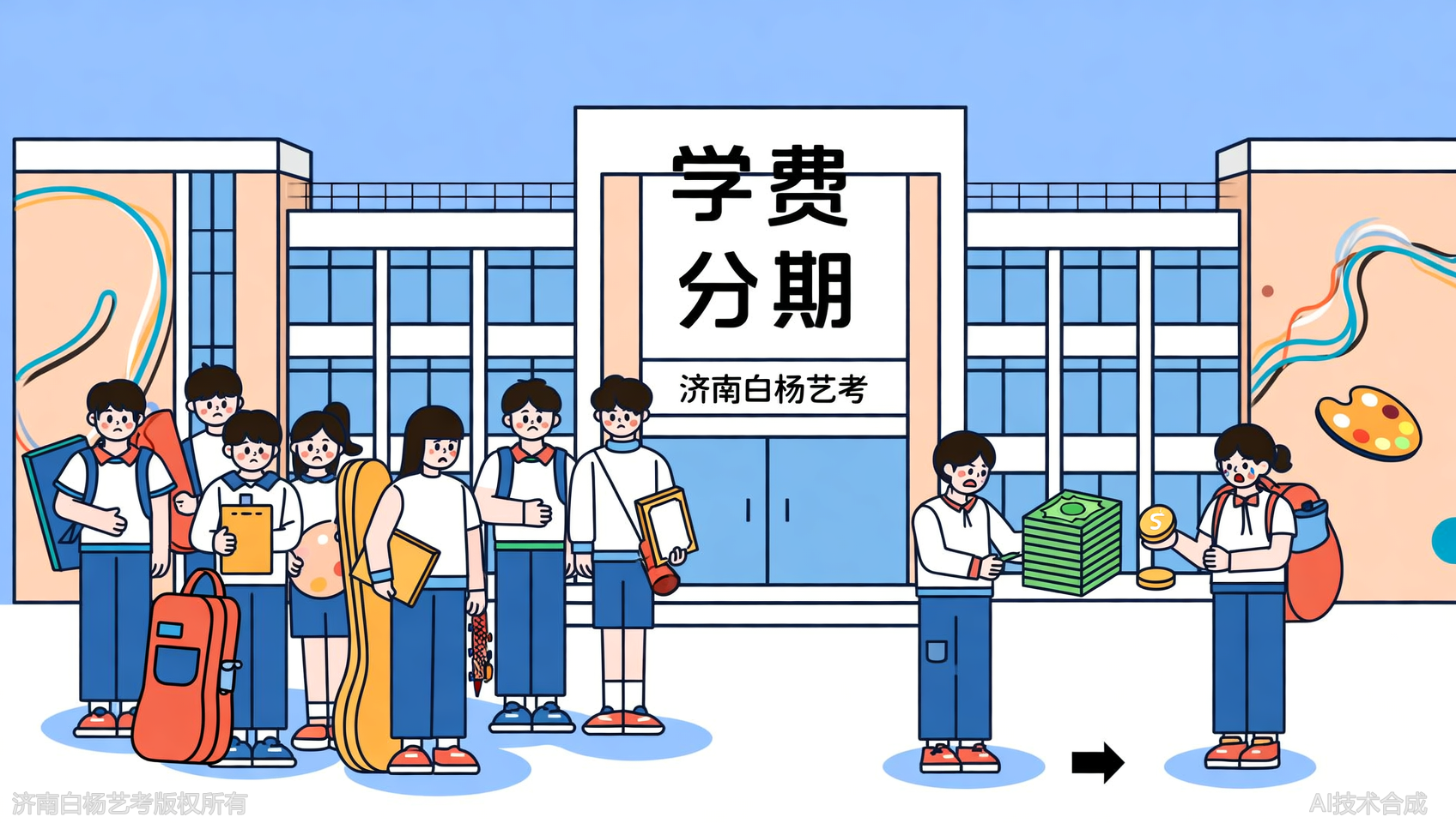 济南白杨艺术学校提供学费分期付款方案，减轻压力