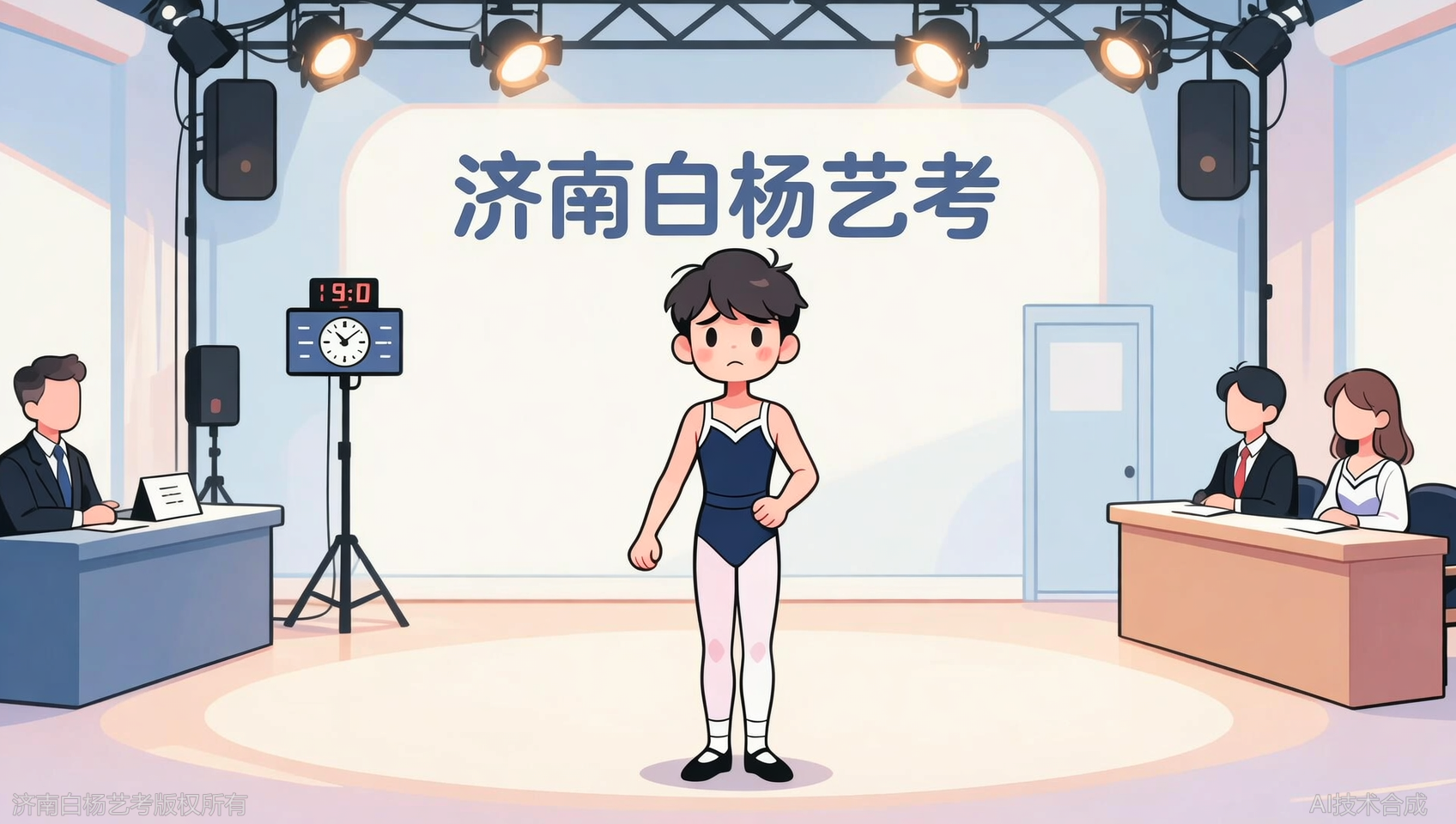 艺考临场紧张发挥失常？济南白杨艺术学校全真模拟练心理