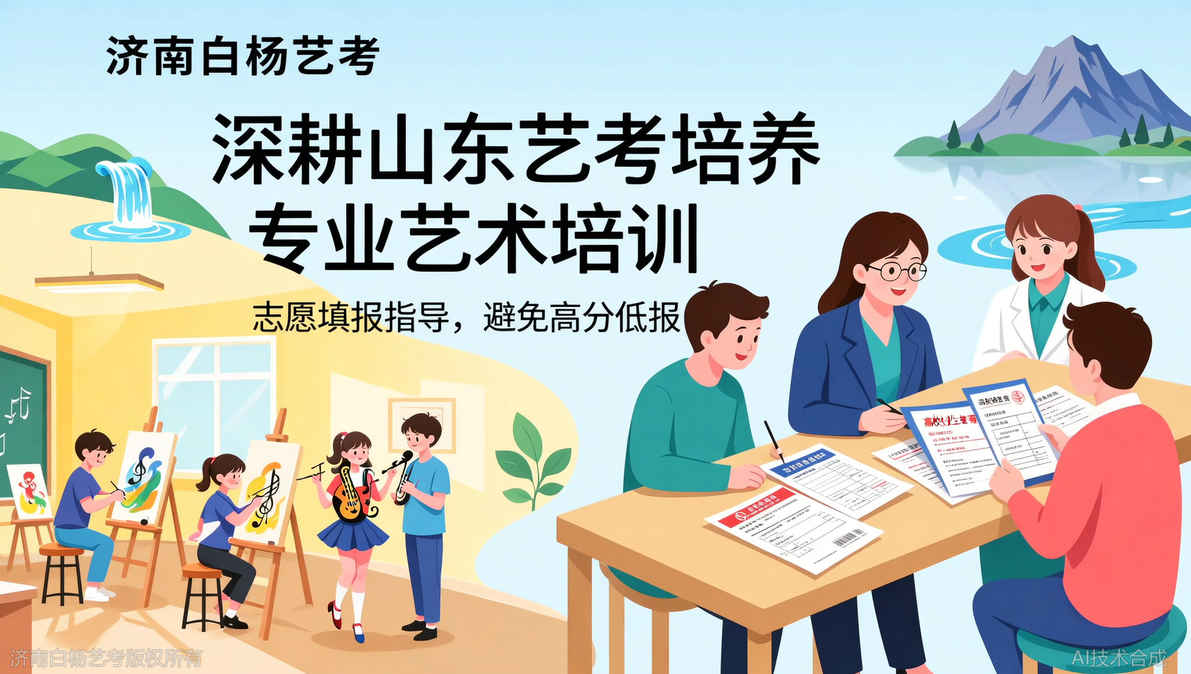 济南白杨艺术学校提供高考志愿填报服务，避免高分低报