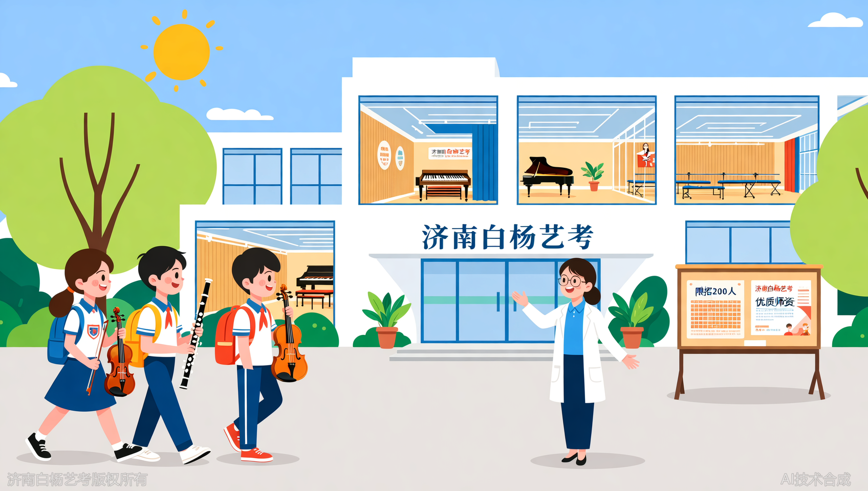 名额有限！济南白杨艺术学校限招200名音乐艺考生