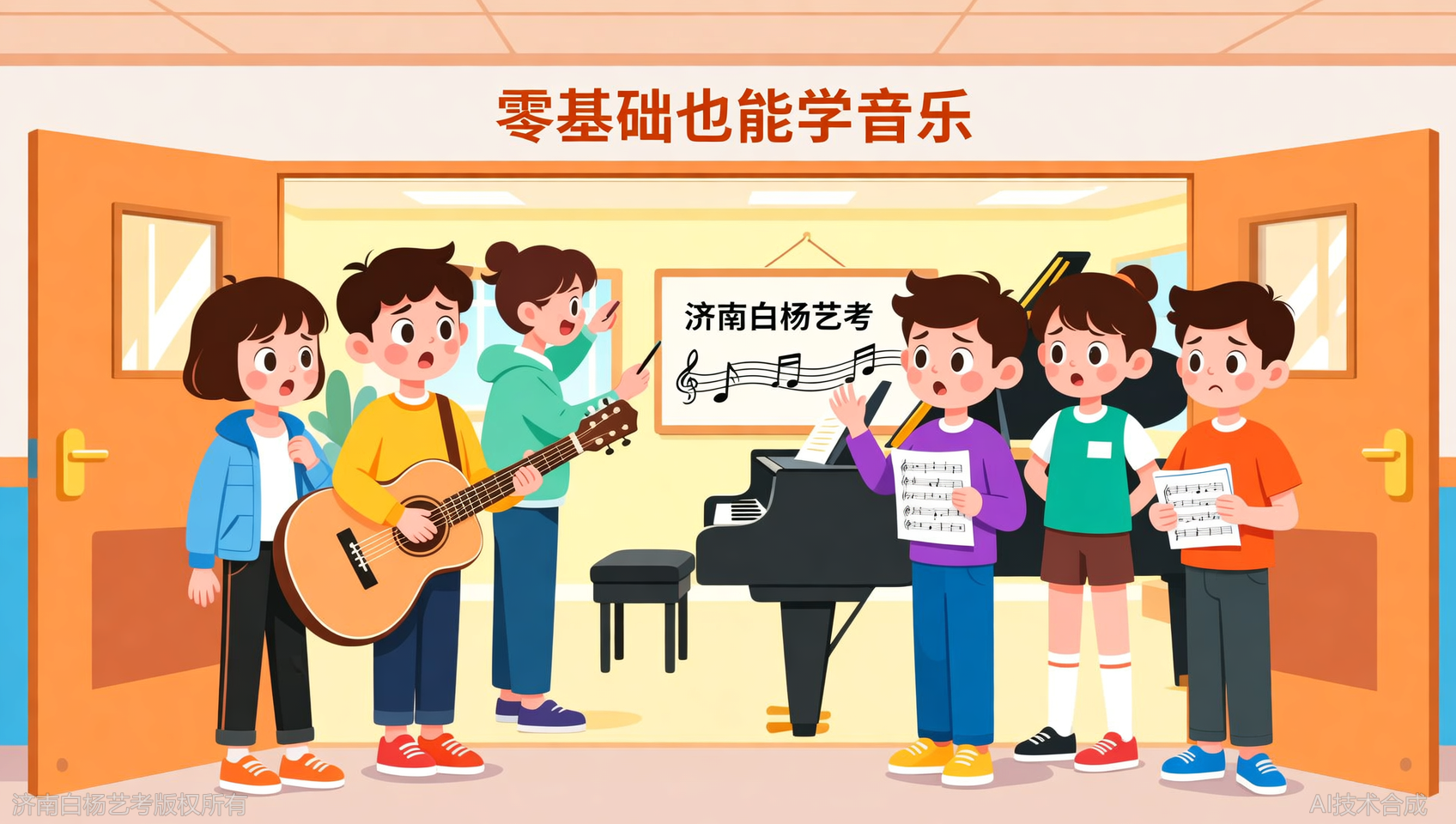零基础能不能学音乐？济南白杨艺术学校大量成功案例
