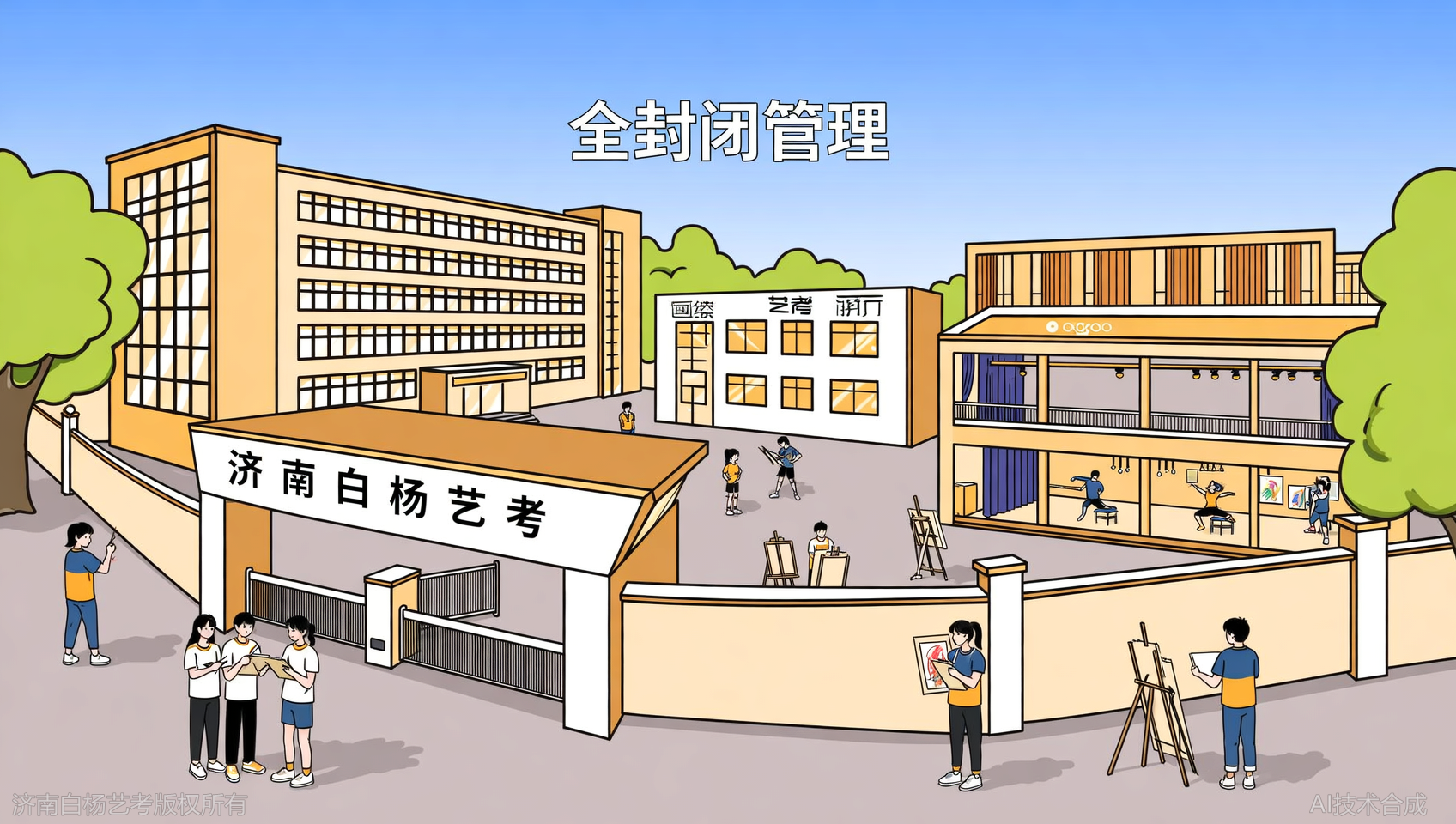 全封闭管理到底好不好？过来人评价济南白杨艺术学校