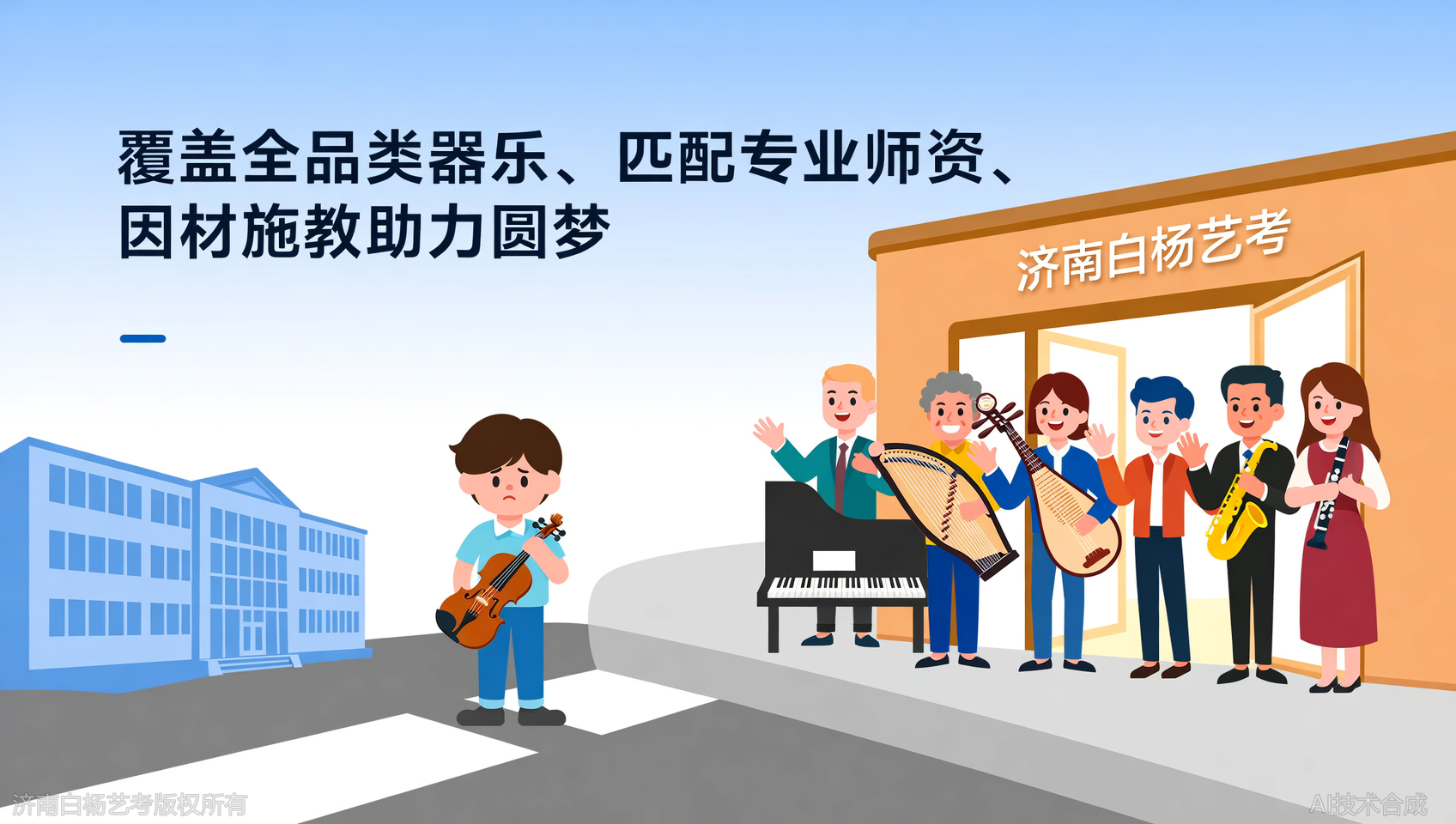 二胡、钢琴、古筝&hellip;&hellip;济南白杨艺术学校全品类器乐教师匹配