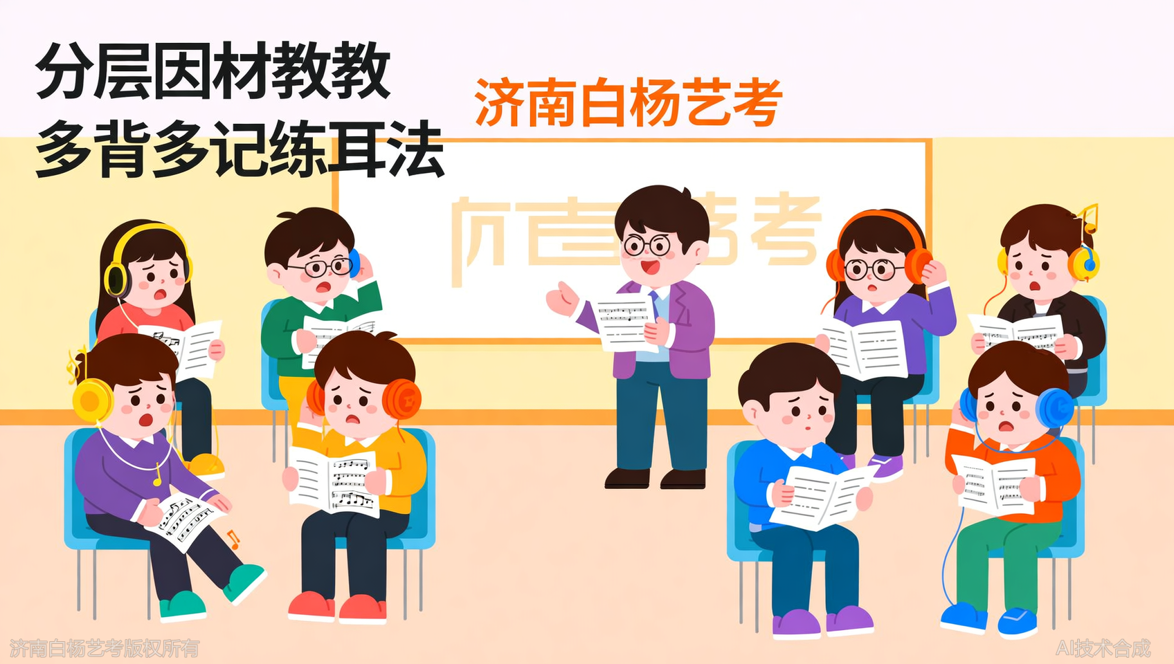音程和弦听辨一团糟？济南白杨艺术学校练耳&ldquo;多背多记&rdquo;法