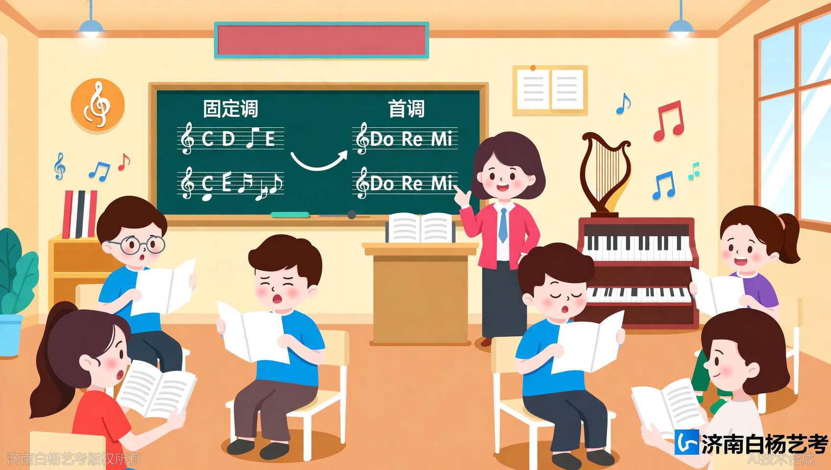 固定调还是首调？济南白杨艺术学校双轨并行不纠结