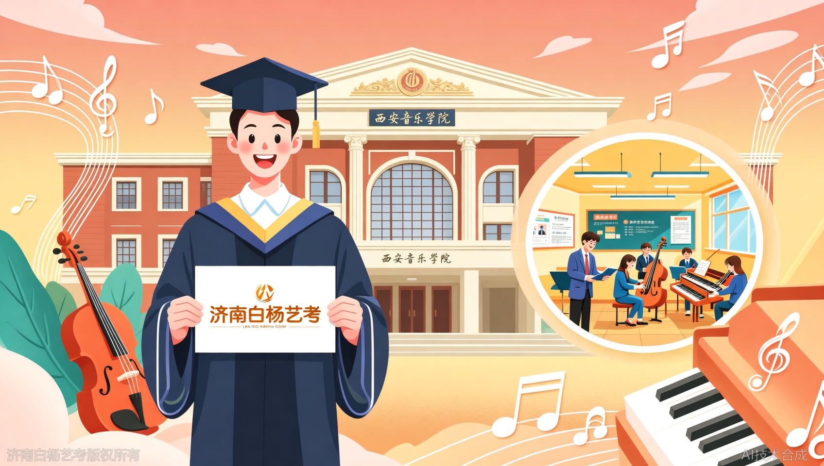 被西安音乐学院录取后，我第一时间感谢济南白杨艺术学校