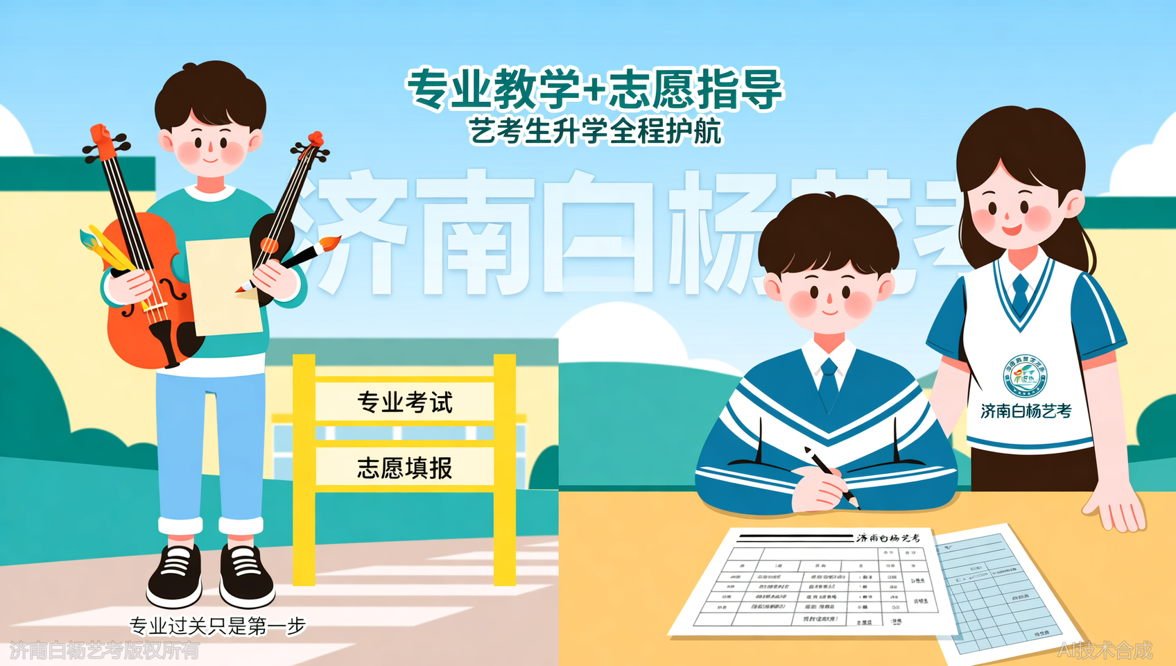 济南白杨艺术学校不止教专业，还教我们怎么报志愿