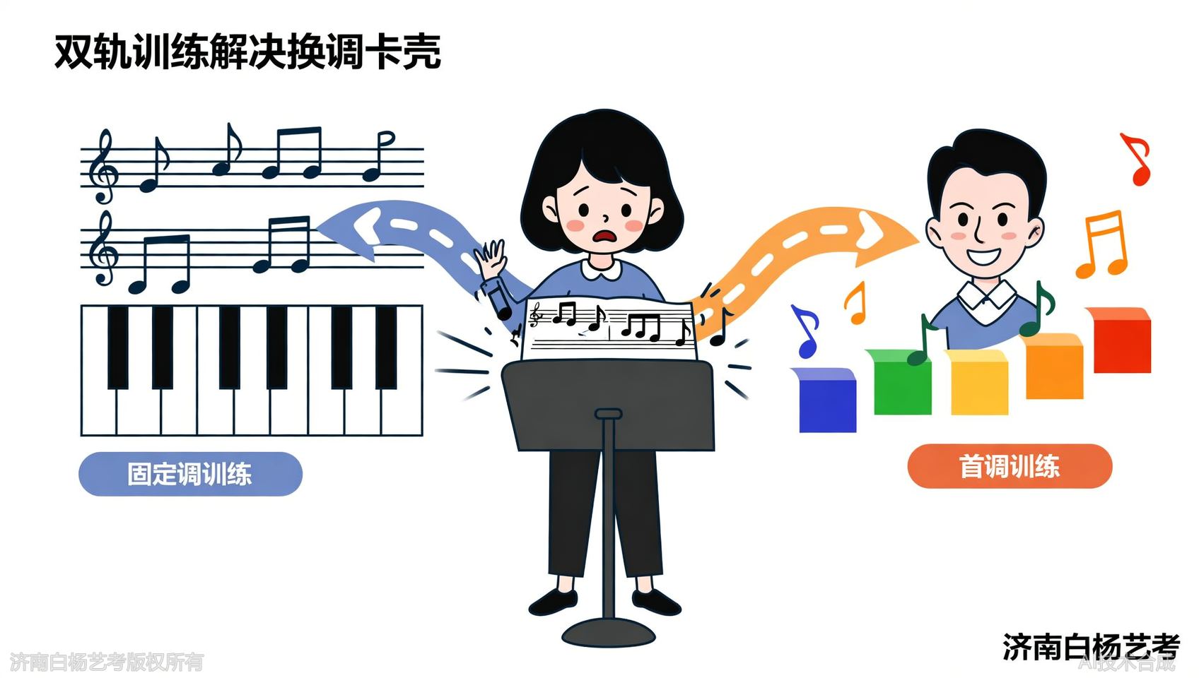 视唱双轨训练体系：济南白杨艺术学校固定调与首调同步