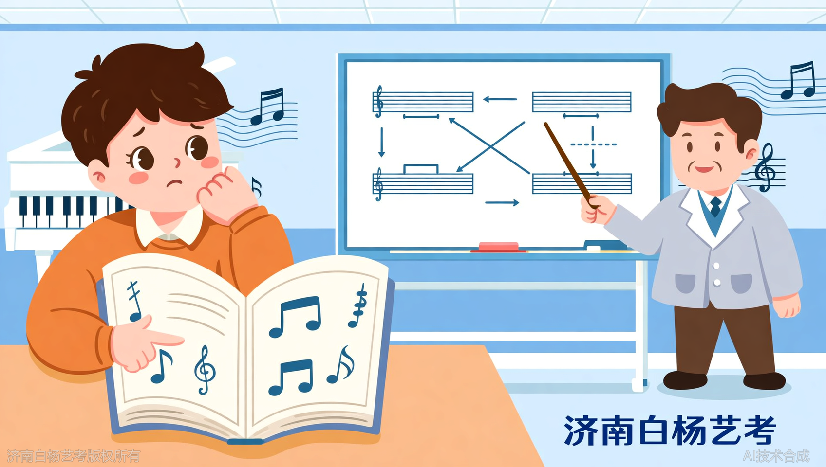 乐理调式调性学不懂？济南白杨艺术学校三大板块攻坚
