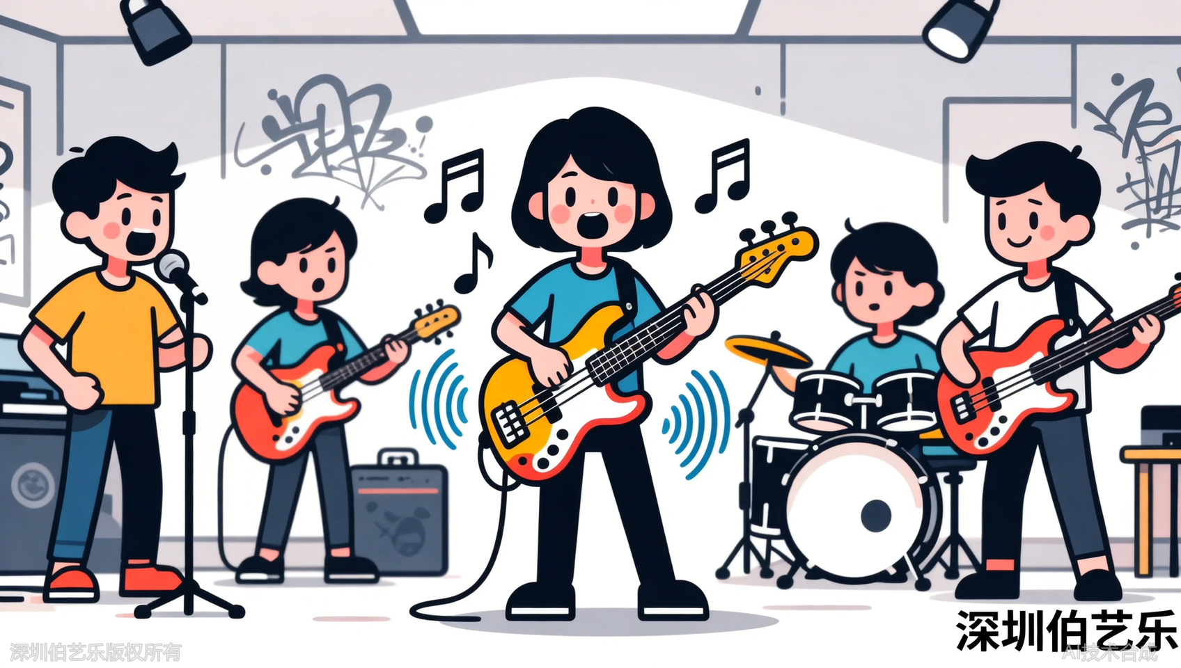 深圳贝斯低音班为什么重要？伯艺乐音乐培训专业老师教你走出&ldquo;隐形人&rdquo;误区