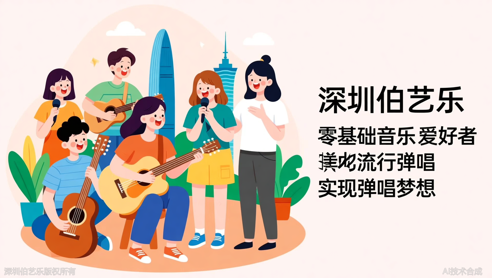 深圳龙华区学完唱歌能自己弹唱吗？伯艺乐音乐培训流行弹唱班同步教学