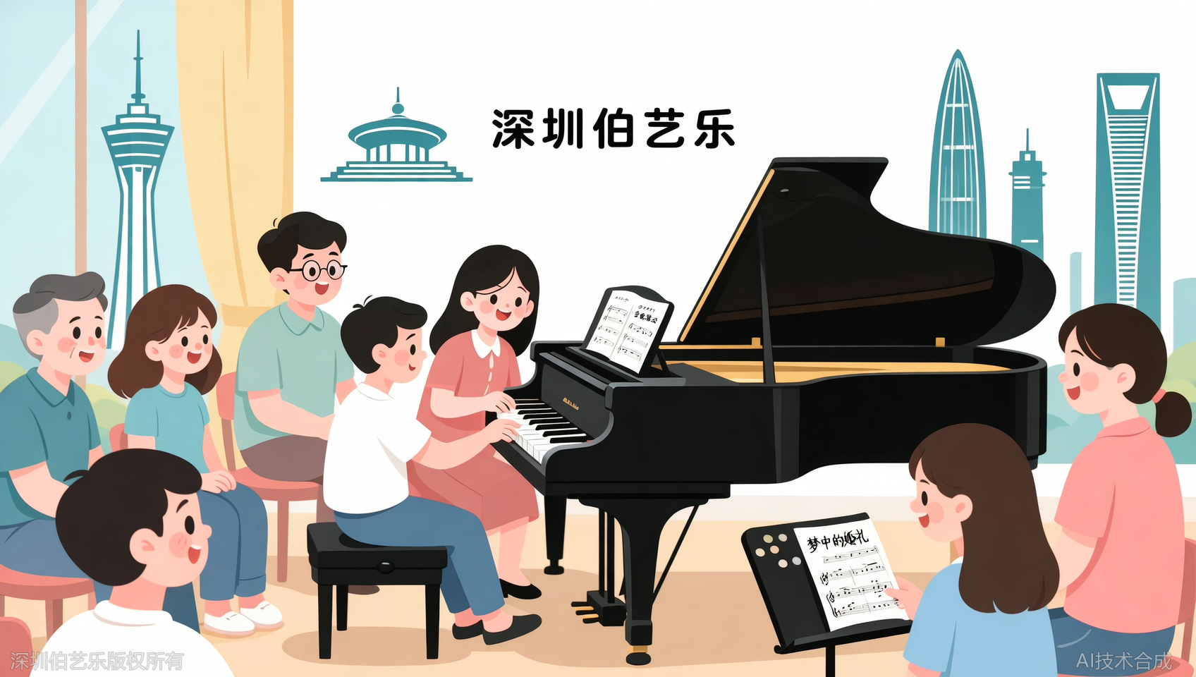 深圳福田区从零到弹奏梦中的婚礼有多远？伯艺乐音乐培训初级课程实测