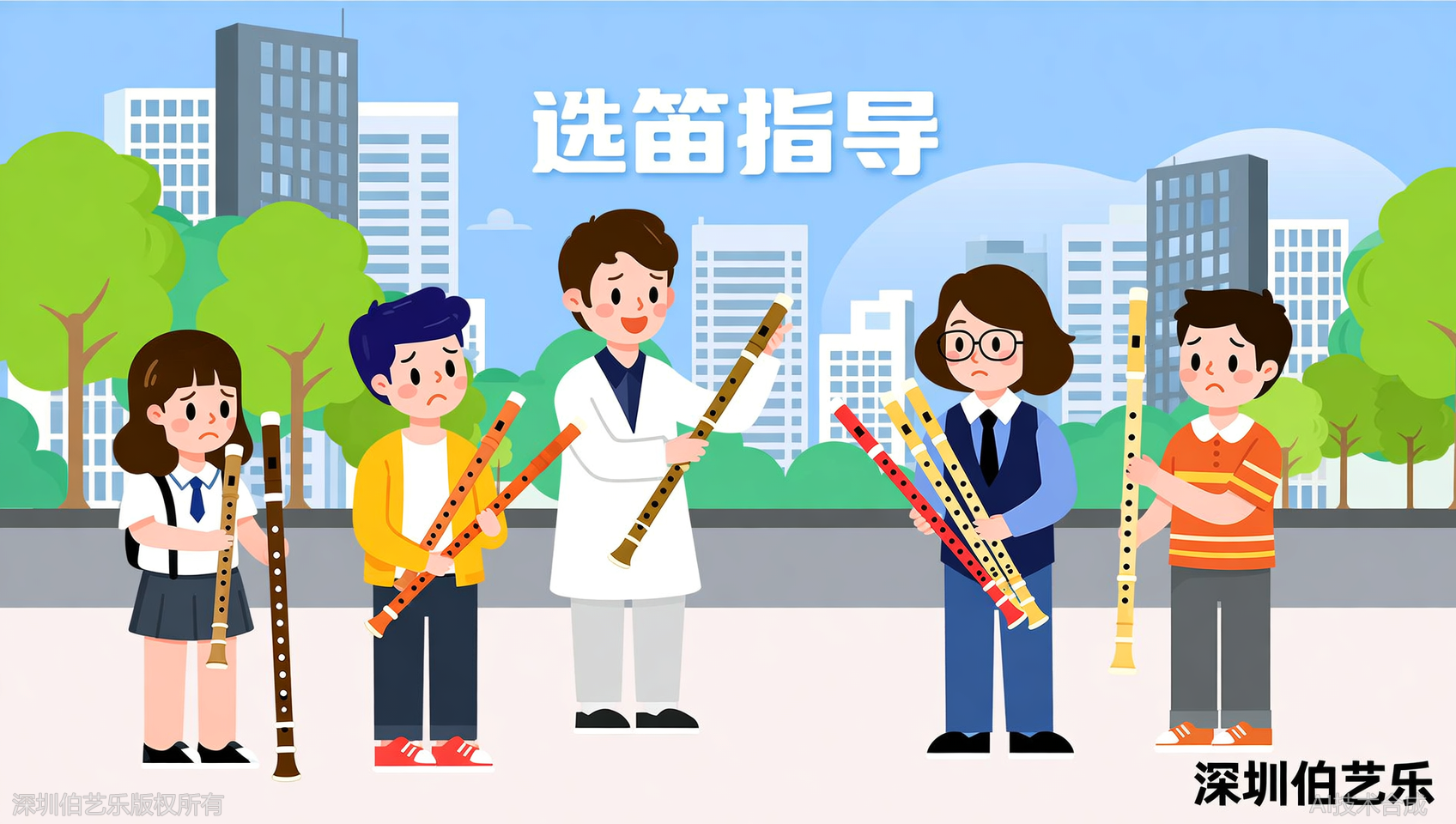 深圳南山区学竹笛需要买什么调？伯艺乐音乐培训提供选笛指导