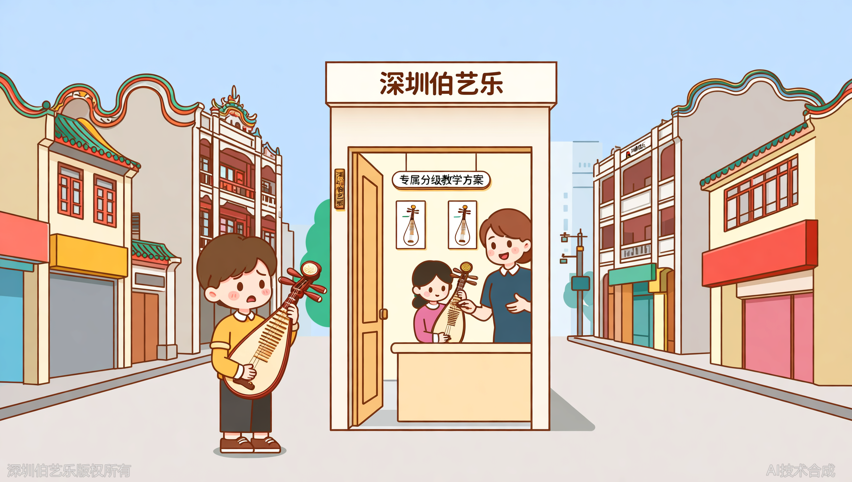 深圳罗湖区琵琶零基础能学好吗？伯艺乐音乐培训民乐团队分级教材